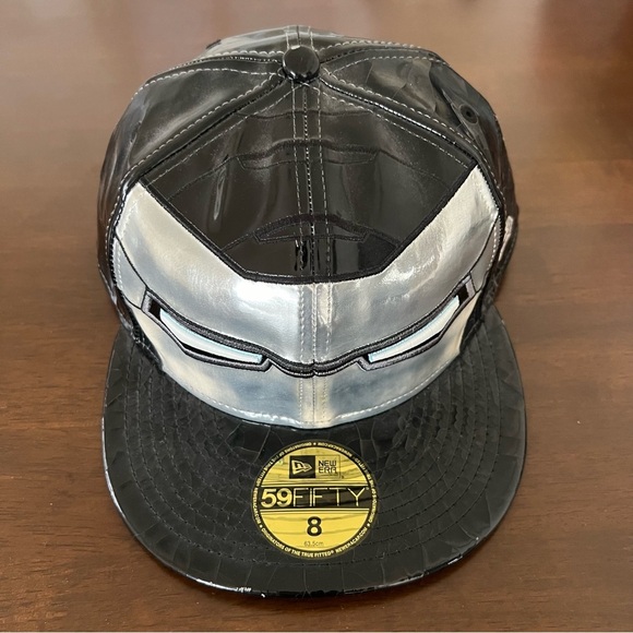 New Era 59FIFTY Black and Silver Iron Man War Machine Cap-Size 8 (Damaged)** - Picture 1 of 11
